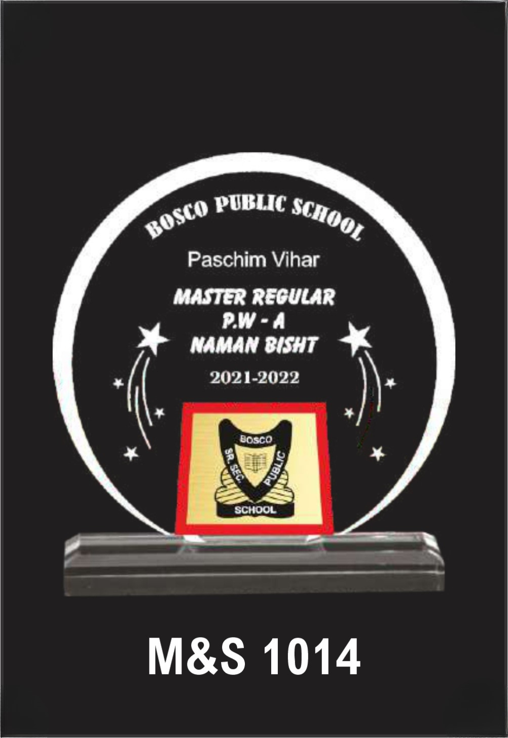 Laser Etched Acrylic Modal Number M&S 1014